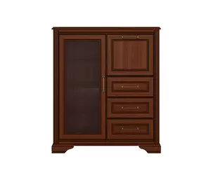 Тумба-витрина Stylius орех донской KOM1W1B3S за 35790 ₽